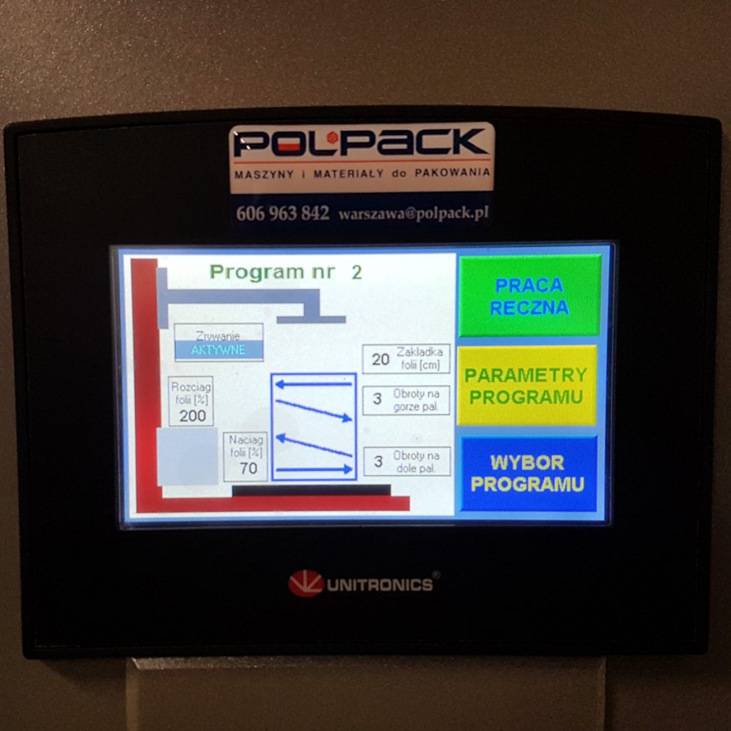 Foliarka palet ze stali nierdzewnej