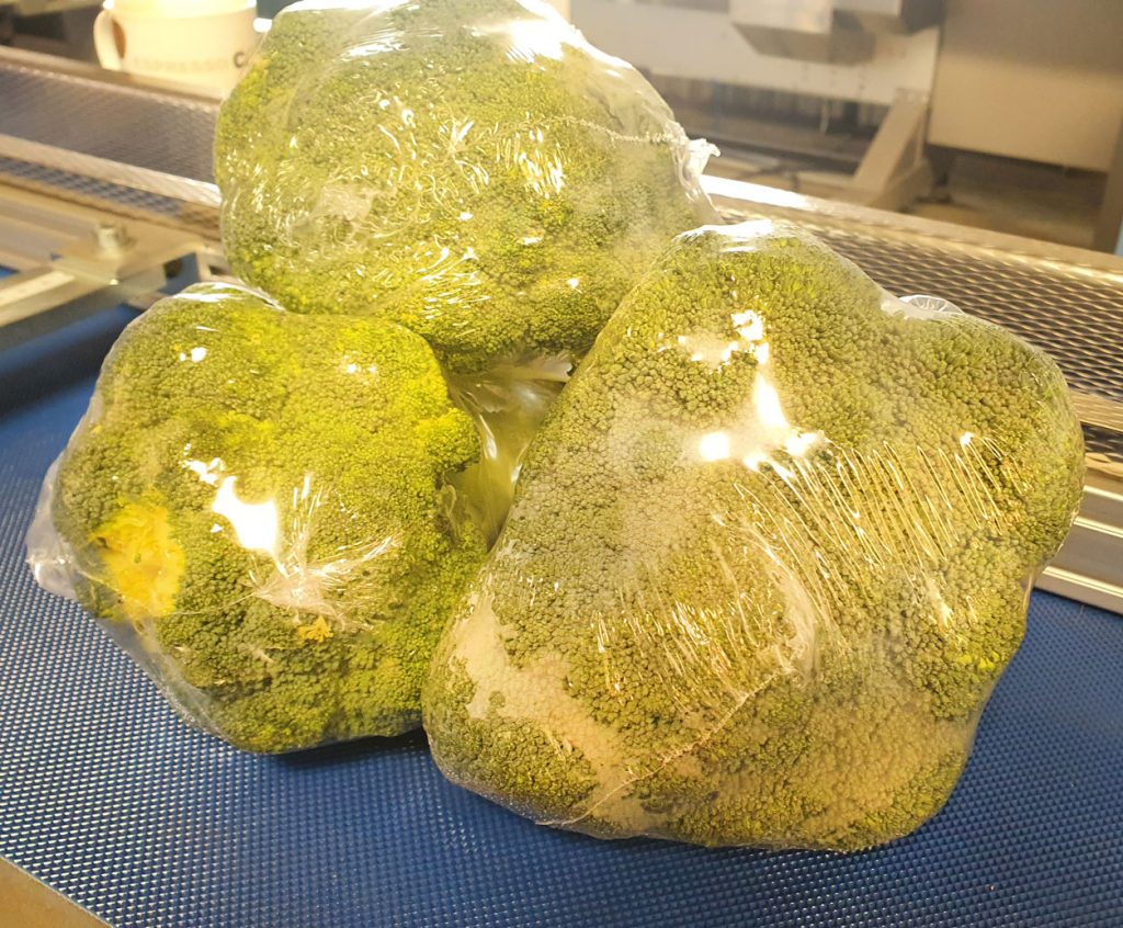 brokuły spakowanie w folię